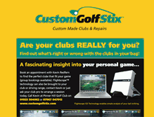 Tablet Screenshot of customgolfstix.com